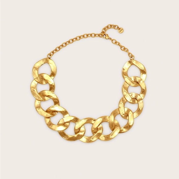 NEW Cult Gaia Dulce Choker Necklace Antique Brass - Picture 2 of 5